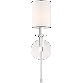 Crystorama Hatfield 1 Light Polished Nickel Sconce