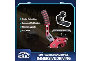 HCXLELD Sim Racing Handbrake, G29 G923 T300 Racing Wheel Compatible with PS4/PS5, G920 G923 TX Racing Wheel Compatible with XBOX Series X/S, All Racing Wheels for Windows, and included table clamp
