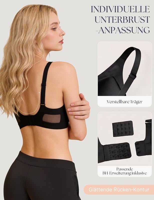 BH Damen ohne Bügel Nahtloser mit V-Ausschnitt Bequemer Seamless Bra