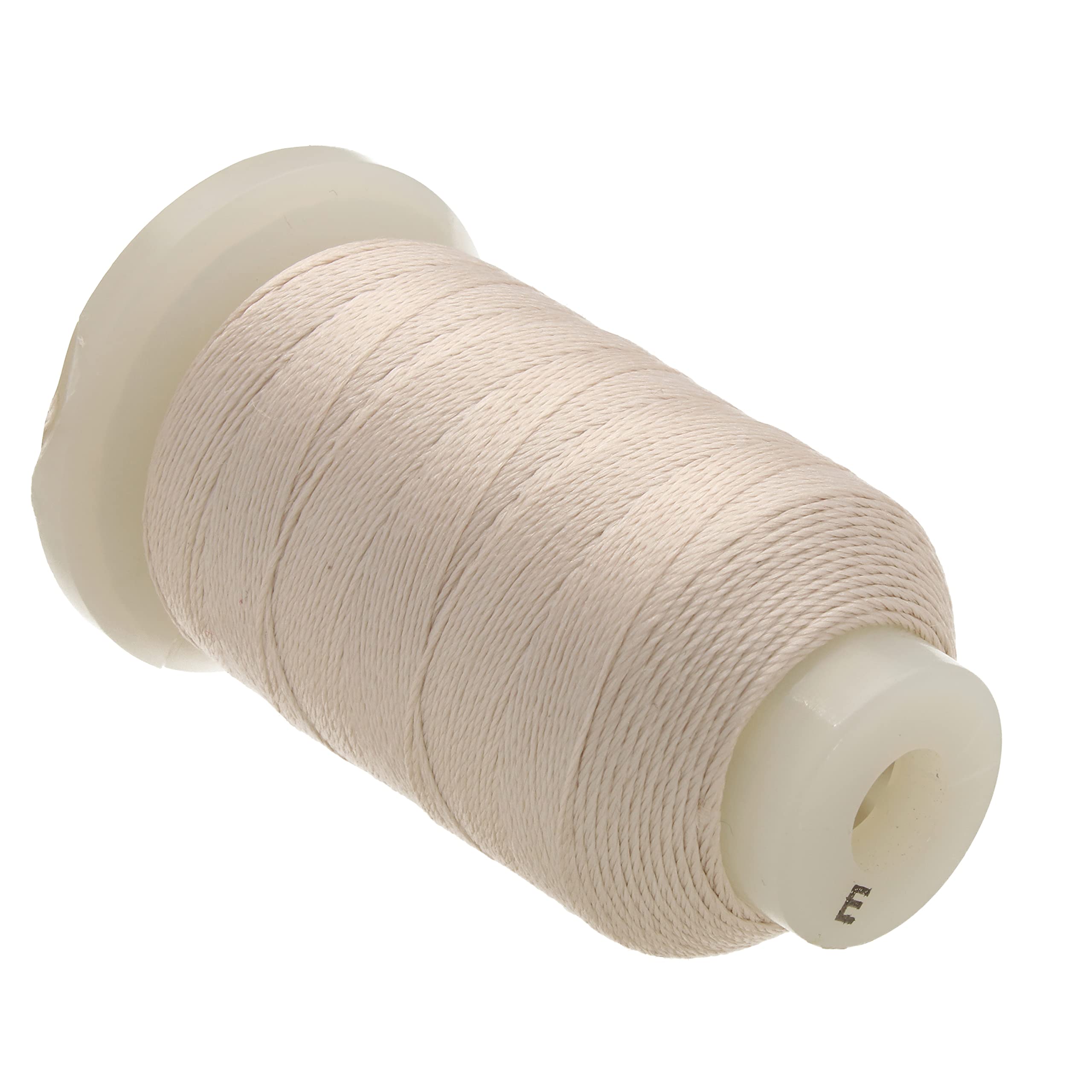 The Beadsmith Pure Silk Cord – Ecru, Size E (0.325 mm/0.0128”), 200 Yards (600 ft), 1/2-Ounce Spool