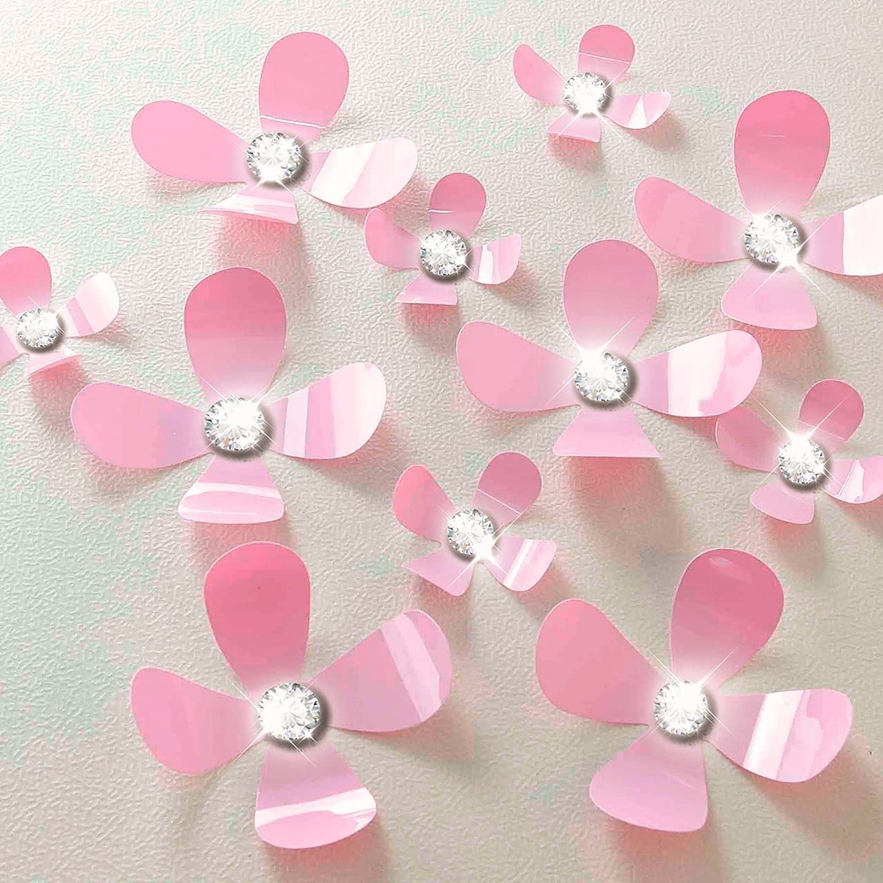 WALPLUS COM-WS4027 French Quote Christmas Tree/WS3036 Moon and Stars Glow, Vinyl, Multi-Colour, 24 x 35 x 20 cm