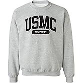 zerogravitee USMC Semper Fi Crewneck Sweatshirt in Sport Grey