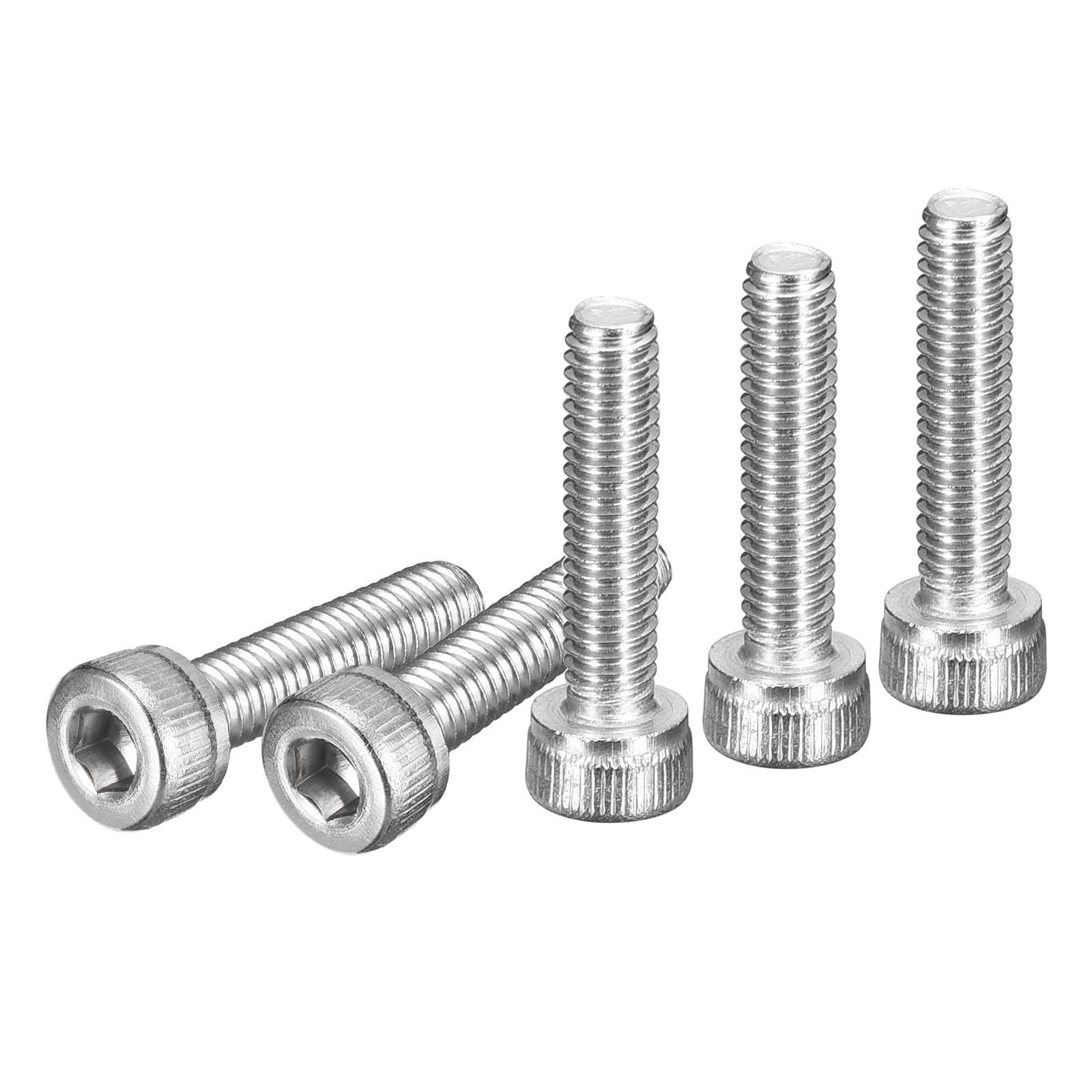 DTGN M3x12mm Socket Head Cap Screws Bolts, 100Pcs 304 Stainless Steel 18-8, Metric Machine Hex Socket Screw, Hex Drive, Bright Finish, UNC Coarse Thread Fully Threaded