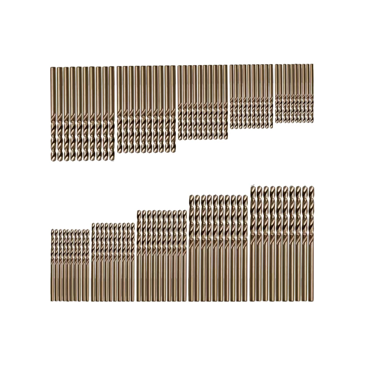 M35 Stainless Steel Drill Bit Set 1 mm, 1.5 mm, 2 mm, 2.5 mm, 3 mm, 20 Pieces for Every, Micro Drill for Wood, Metal, Steel, Plastic, Aluminium