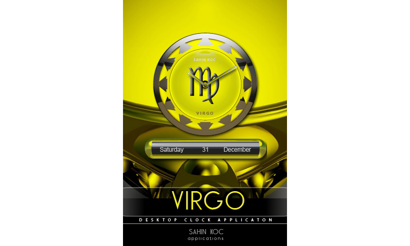 Virgo Beautiful Clock Widget Zodiac Theme for Android