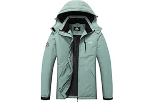 MOERDENG Women's Waterproof Snow Ski Jacket - Warm Winter Coat Insulated for Snowboarding, Softshell for Winter Hiking