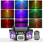Dj Party Lights Disco Ball Lights, Laucnpty LED Stage Strobe Light That Sync with Music, for Christmas KTV Karaoke Dance Club