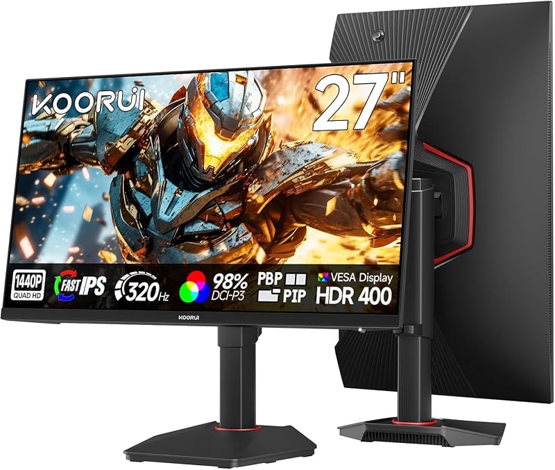 Monitor de gaming HDR400 IPS QHD 320Hz de 27 polegadas Ecrã G2721E
