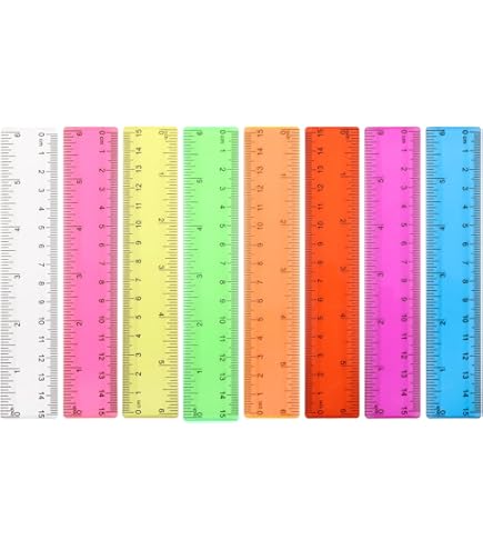 Amazon.com : Mr. Pen- Plastic Rulers, 6 Inch, 6 Pack, Assorted