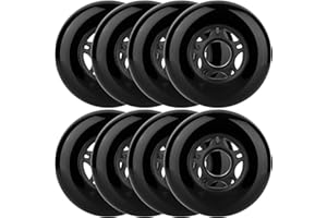 WHEELCOME 8-Pack Inline Skate Wheels Outdoor Indoor Roller Blade Wheels 85a Roller Hockey Wheels 64mm 70mm 72mm 76mm 80mm Inline Wheels Replacement for RipStik, Luggage, Scooter, etc