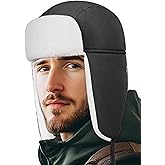 OUTDOOR SHAPING Trapper Hat for Men Women Windproof Trooper Hat Ushanka Ear Flaps Warm Winter Outdoor Hats