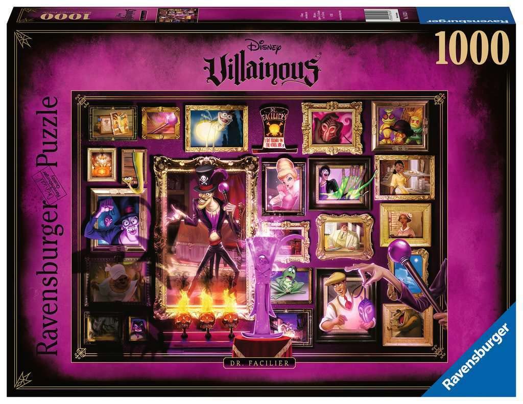 Ravensburger Ravensburger- Puzzle 1000 Pièces-Docteur Facilier (Collection Disney Villainous) Adulte, 4005556165230