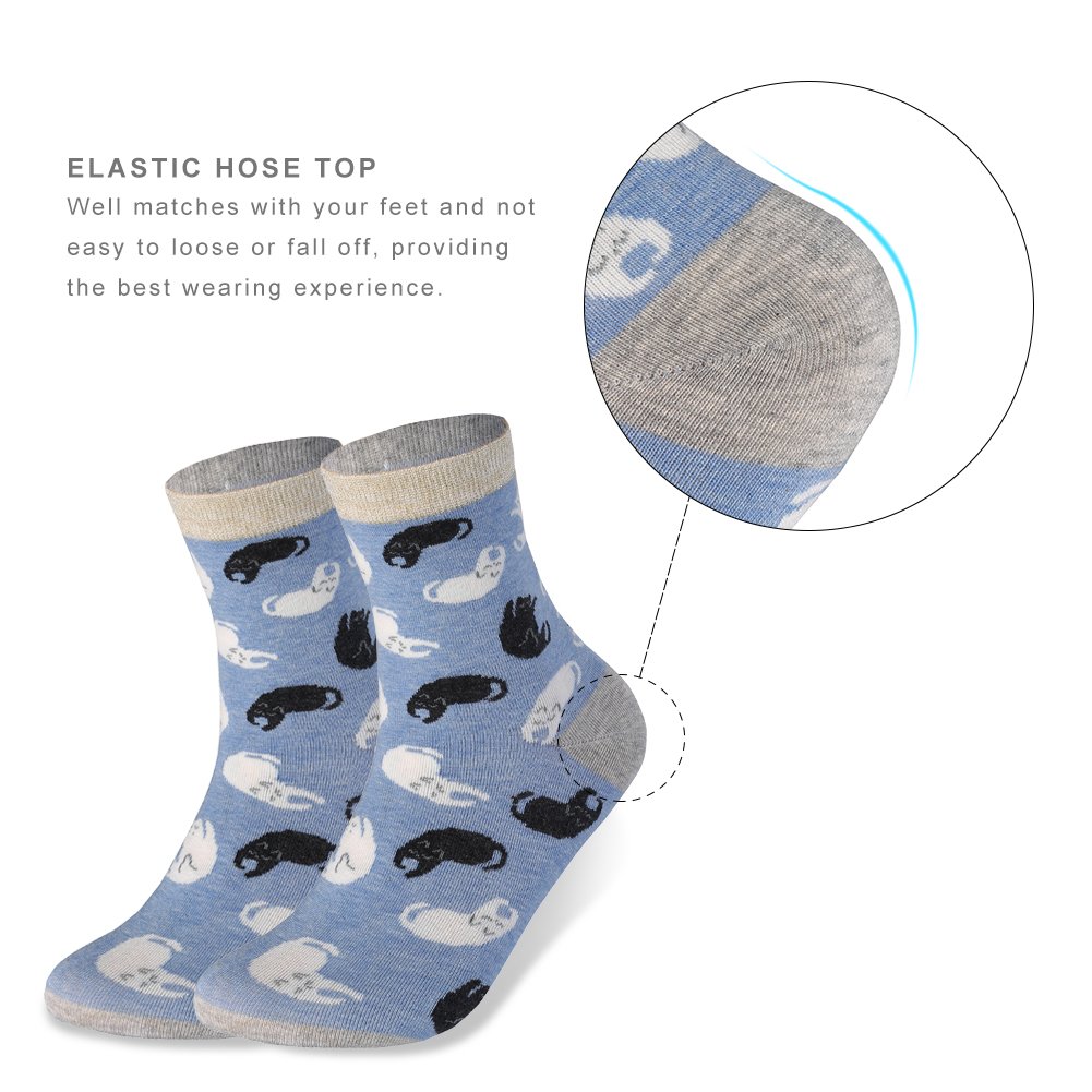 VBIGER 4 pares Calcetines Termicos Mujer Algodón Dibujos Animados Calcetines Para invierno