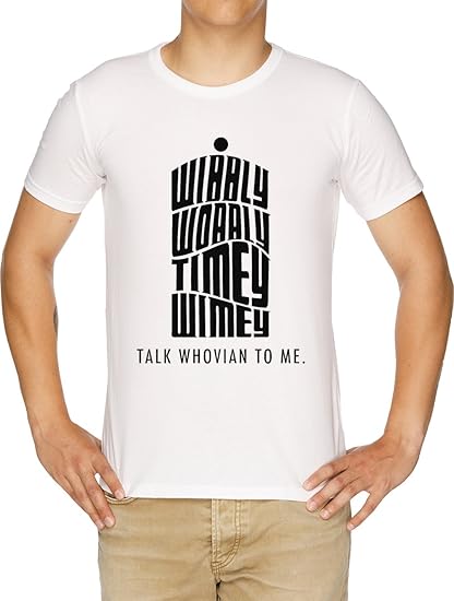 Vendax Talk Whovian to Me Herren T-Shirt Weiß
