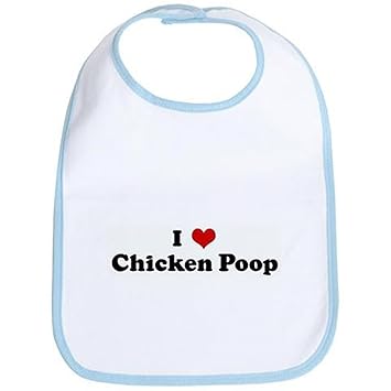 Amazon Com Buangbo I Love Pollo Caca Babero Diseno De Bebe Babero Suave Con Cuerda Spray Bonded Algodon Tanto Para Nino Y Nina Baby