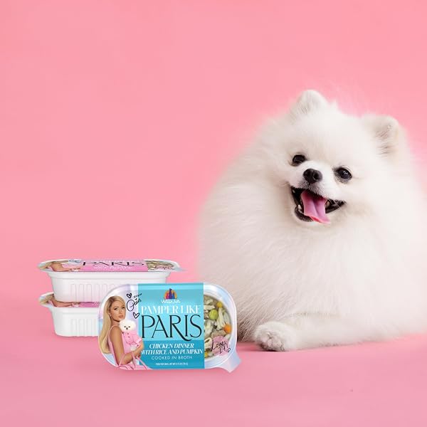 WERUVA PAMPER LIKE PARIS NATURAL WET DOG FOOD, CHICKEN RECIPES COOKED IN BROTH VARIETY PACK (2.75OZ CUP, PACK OF 10)