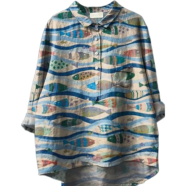 Ellazhu Women's Oversized Patchwork Crewneck T-Shirt - Half Sleeve Relaxed Blouse (One Size Fits S-XL) - View #6