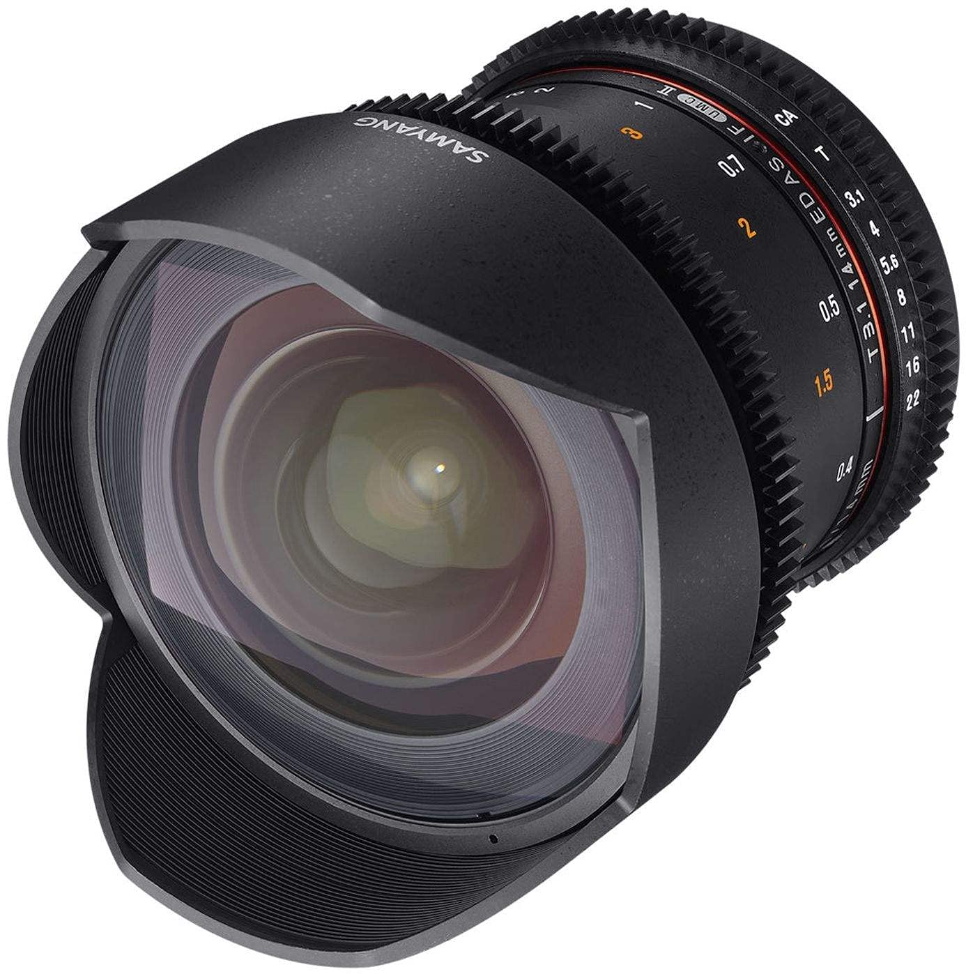 Samyang 14 mm T3.1 VDSLR II Manual Focus Video Lens for Nikon DSLR Camera