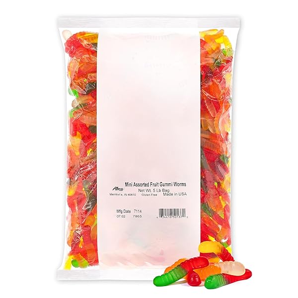 ALBANESE WORLD’S BEST MINI ASSORTED FRUIT GUMMI WORMS...