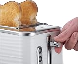 Russell Hobbs Inspire 2 Slice Toaster Extra Wide Slots 6 Browning 1050W White view 6