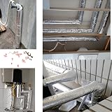 MObyat Fireproof Foam Pipe Insulation Embossed Aluminum Foil Wrap Tubing 20/30mm view 3