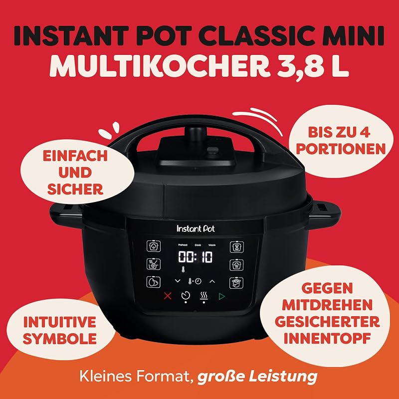 3,8 l Elektrischer Multikocher, 7-in-1 Schongarer & Reiskocher