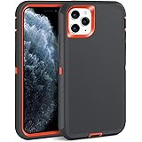 MAXCURY for iPhone 11 Pro Case, 3 in 1 Heavy Duty Shock Absorption Hybrid Tough Hard PC + Soft Silicone Rubber Protective Pho