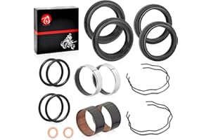 MOTO1988 Fork Bushing Dust Oil Seals Kit For Kawasaki Ninja 650 ER650 EN650 EX650 KLR650 EJ800