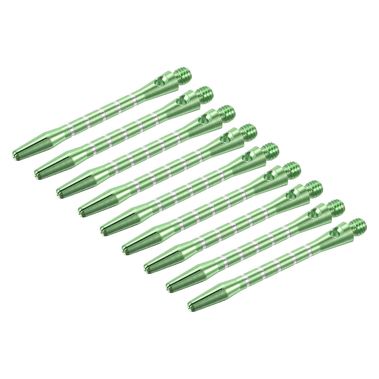 PATIKIL 48mm Dart Shafts, Medium 2BA Thread Aluminum Dart Stems Dart Accessories for Steel Tip - 9 Pack (Green)