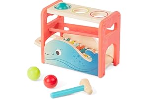 B. toys – Xylo – Pound Whale – Musical Instrument – Wooden Hammer & Balls – Developmental Toy for Toddlers – 1 Year +