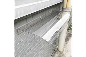 WNANCH Awning Canopy UV Rain Snow Protection for Front Door/Porch Patio Roof, Rain Shelter Thicken Clear Cover Maintenance-Free Awning Polycarbonate Sheet No Brackets (Size : A:15.7X39in)