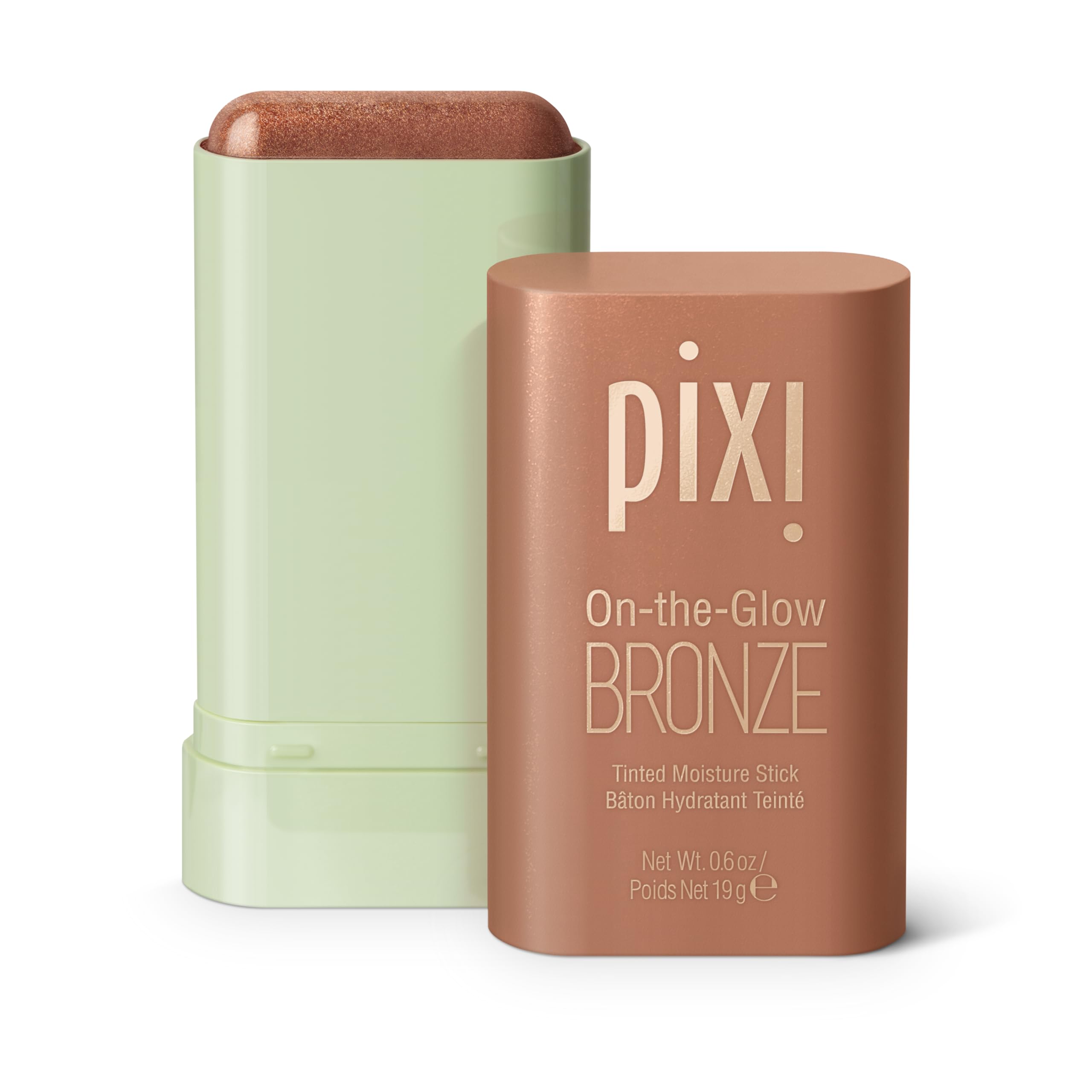 Pixi On-The-Glow Bronze - Richglow, Hydrating Tinted Moisture Bronzer Stick with Ginseng, Aloe Vera & Fruit Extracts, for Cheeks & Lips, 19G 0.6Oz, Paraben-Free — image 1