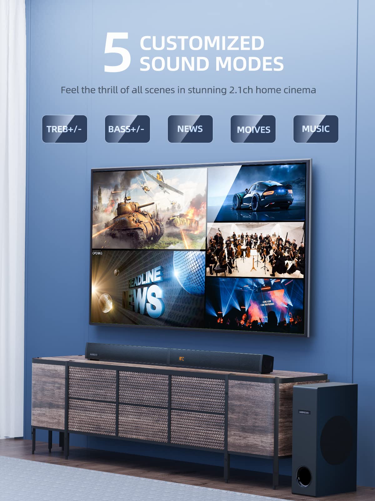 MEREDO Sound Bar