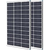 Renogy Solar Panel 2Pack 100 Watt, N-Type 16BB Cells, 12V High-Efficiency 25% Monocrystalline PV Module for RV, Marine, Rooft