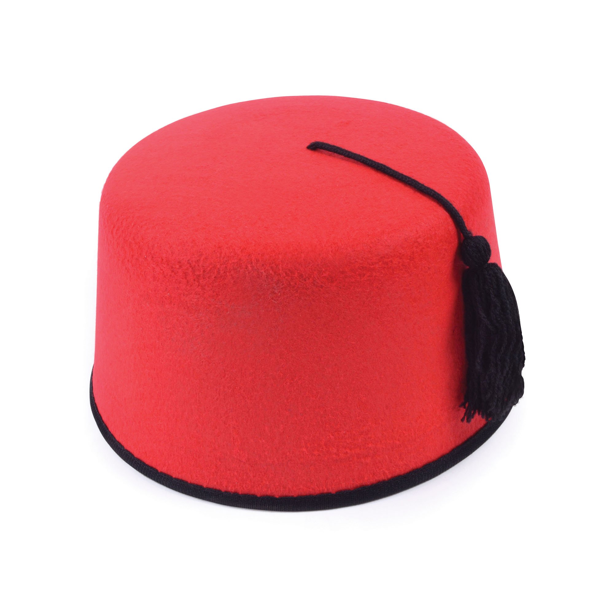 Adult Red Fez Felt Hat (Pack of 1) - Timeless Design, Perfect for Parties, Film & TV, World & Culture, World Book Day, Festivals, & Everyday Use Halloween Halloween