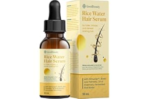 Rice Water Hair Growth Serum – Anti Hair Loss & Root Strengthening Treatment with Rosemary Oil, Aloe Vera – Soothes Scalp, No