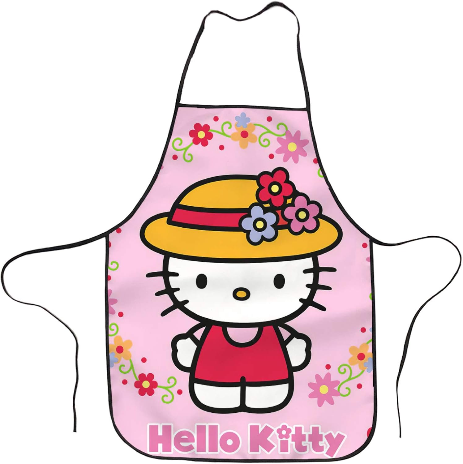 Yunlenb Hello Kitty Cooking Chef Apron Adjustable Baking