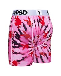 PSD Men's Pb Spiral Bunny Boxer Briefs, Pink, M