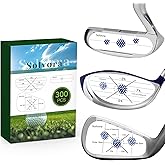 Solvora 300 Pcs Golf Impact Tape for Woods Irons Putters | Golf Impact Stickers, 300 Pcs, Clear Hit Feedback, No Residue, for Woods Irons Putters Swing Practice