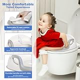 Maliton Potty Training Toilet Seat with 2 Step Stool Grey view 2