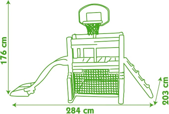 smoby fun centre playhouse with slide