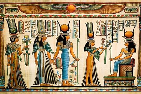 Amazon Aofoto 15x10フィート 古代エジプト壁画背景 パピルス 絵画 犠牲 トーテム 信仰 宗教 歴史 文化 写真 背景 エジプト 旅行 写真 スタジオ 小道具 ビデオ ドロップ ビニール 壁紙 バックペーパー 背景布 通販