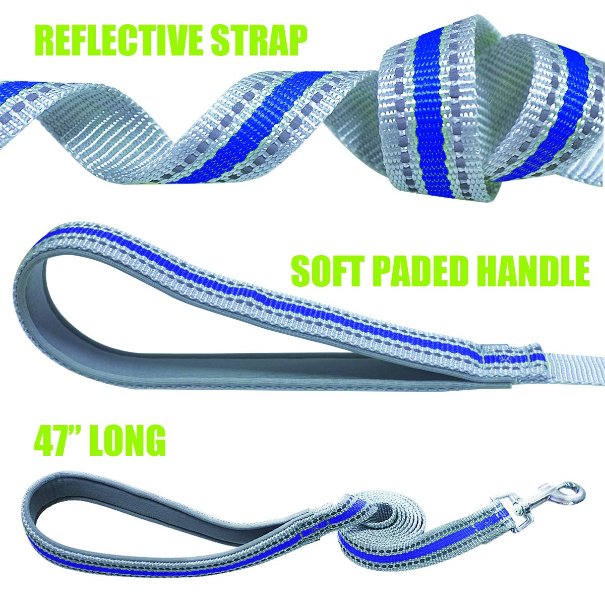 Musonic No Pull Dog Harness for Small Dogs Adjustable Reflective Lightweight Vest Harness Easy Fit and Escape Resistant for Outdoor Training and Walking, Leash Included (M, Blue)