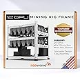 AAAwave 12GPU Mining Rig Frame - The Sluice V2 Steel Open Frame Mining Rig Case, Stackable Chassis for Crypto Coin Currency & AI Machine Learning Applications - Frame Only (White)