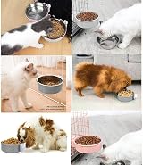 nuoshen 2 Pcs Crate Water Bowl 2-in-1 Dog Cage Hanging Stainless Steel Bowl view 7