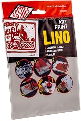 Essdee Lino Printing Block 200x150mm 3.2mm Thick Pack of 2 Grey view 1