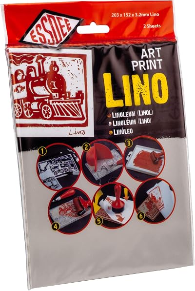 Essdee Lino Printing Block 200x150mm 3.2mm Thick Pack of 2 Grey