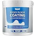Tapel 3-in-1 Epoxy Floor Coating - Slate Grey 35oz, Primer+Paint+Clear Coat | Non-Slip, UV-Resistant Finish for Concrete Garage Floors, Basements & Warehouses – Fast-Drying, Hot Tire Pickup Resistant