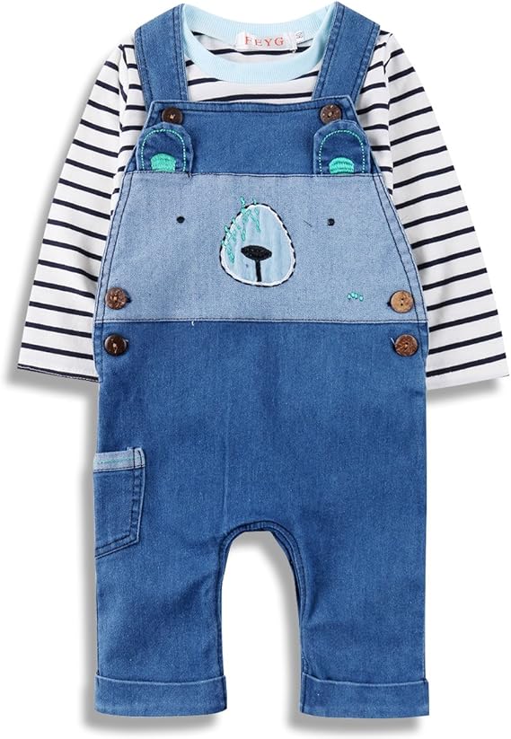 jeans romper for baby boy