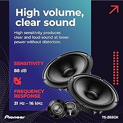 Pioneer Z-Series TS-Z65CH 6.5” 2-Way Speakers